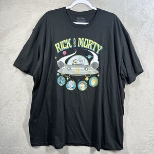 RICK AND MORTY UFO Spaceship Licensed Adult Men's Graphic T-Shirt Men's 3XL